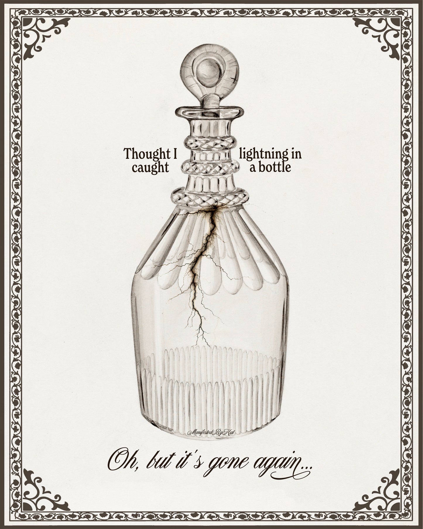 The Prophecy by Taylor Swift Poster Print "Lightning In A Bottle"