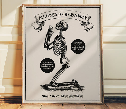 Would've Could've Should've by Taylor Swift Poster Print