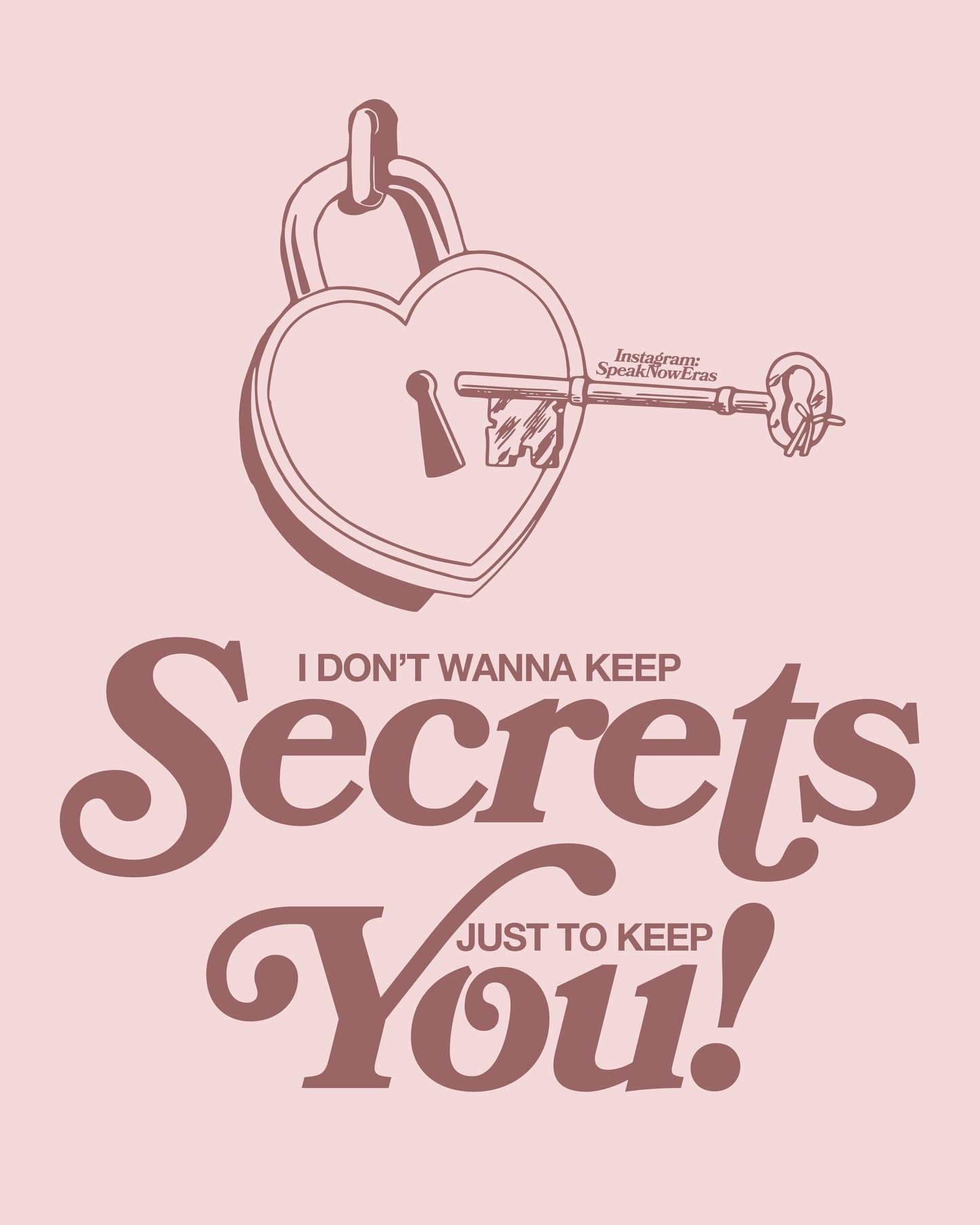 Cruel Summer by Taylor Swift Poster Print "I Don't Wanna Keep Secrets"