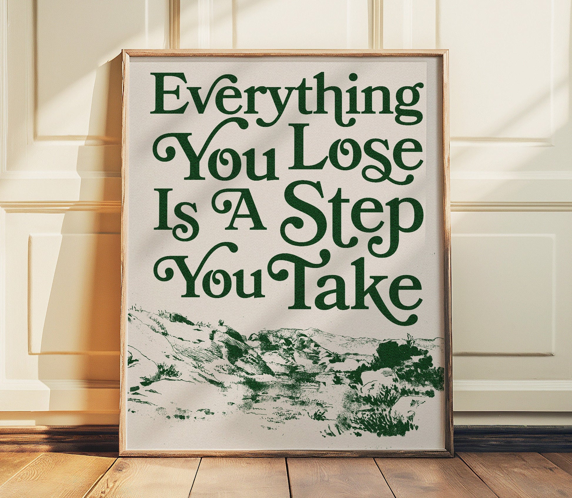 You're On Your Own, Kid by Taylor Swift Poster Print "Everything You Lose Is A Step You Take"