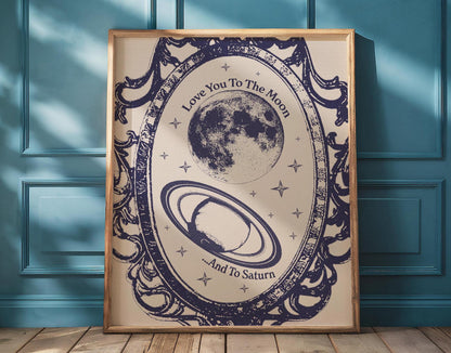 Seven by Taylor Swift Poster Print "Love You To The Moon And To Saturn"