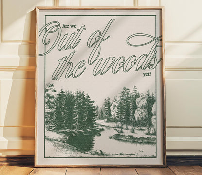 Out Of The Woods by Taylor Swift Poster Print 1989