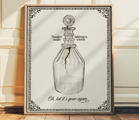 The Prophecy by Taylor Swift Poster Print "Lightning In A Bottle"