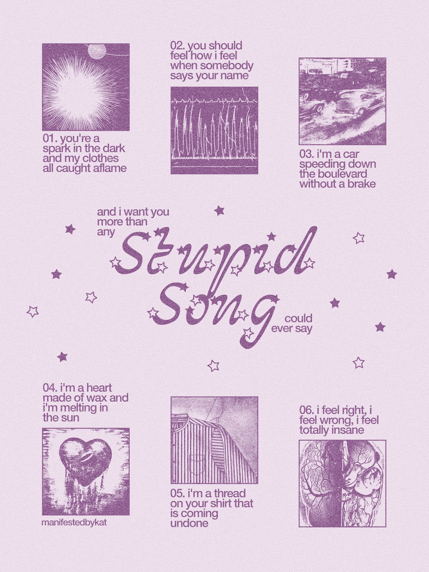 Stupid Song by Olivia Rodrigo Poster Print