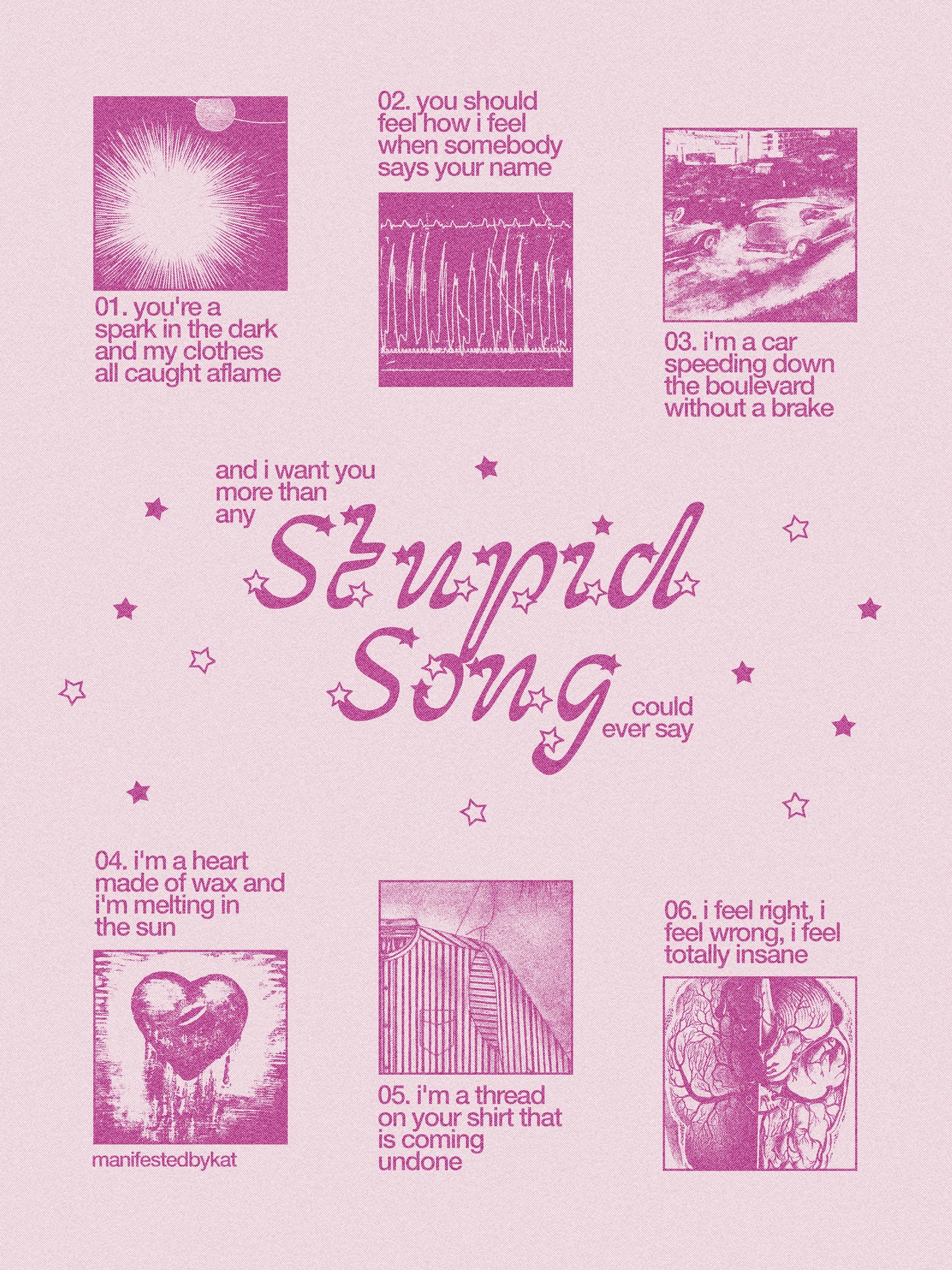Stupid Song by Olivia Rodrigo Poster Print