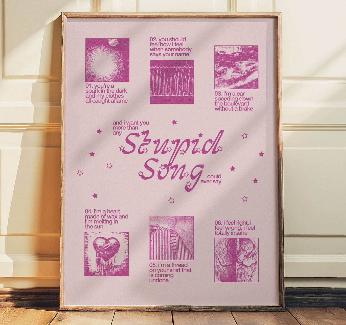 Stupid Song by Olivia Rodrigo Poster Print