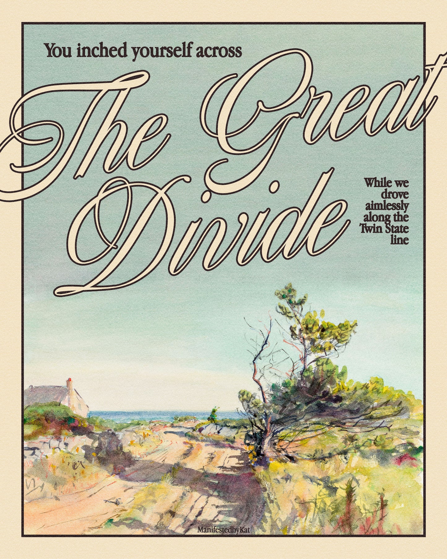 The Great Divide by Noah Kahan Poster Print