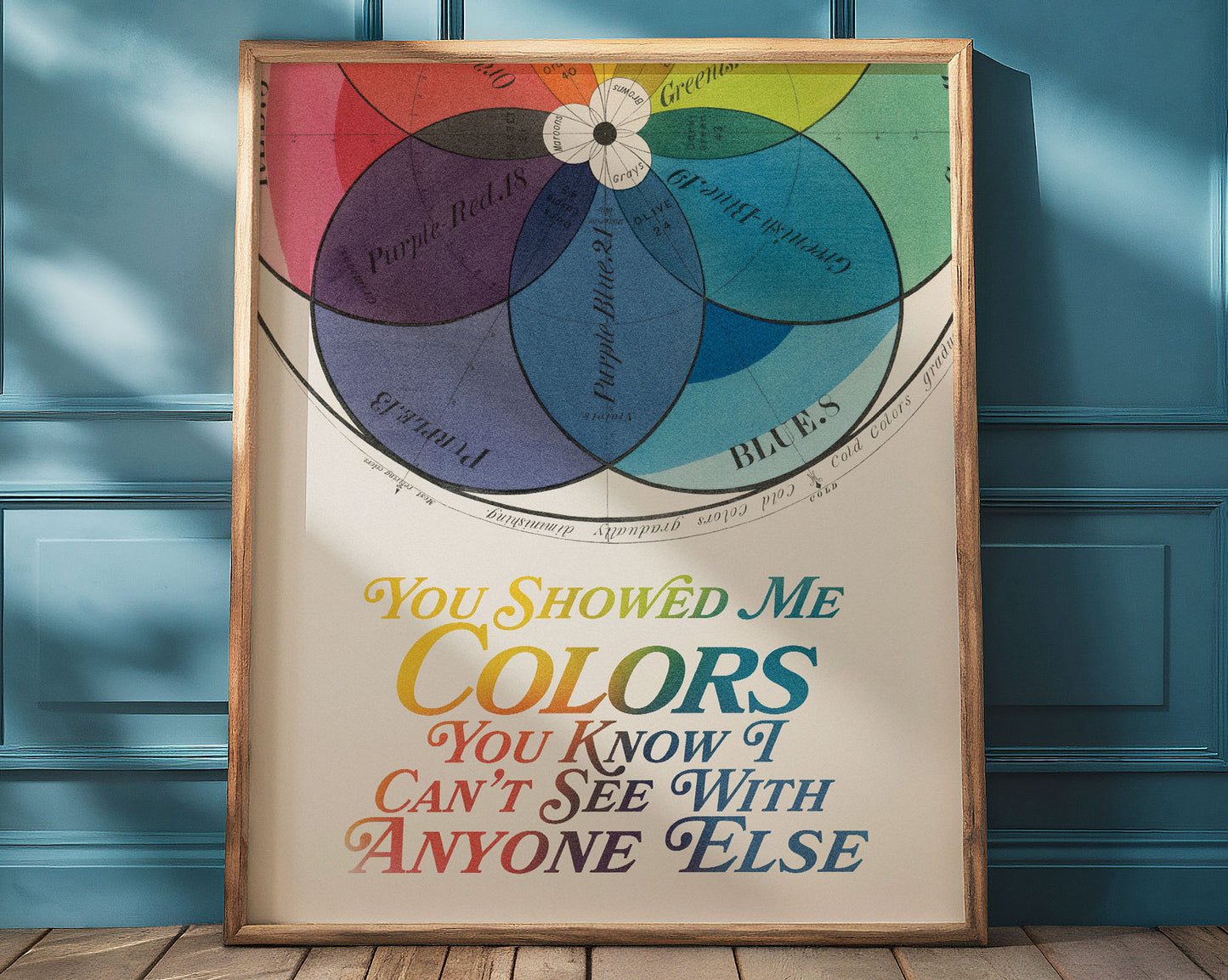 Illicit Affairs by Taylor Swift Poster Print "You showed me colors"
